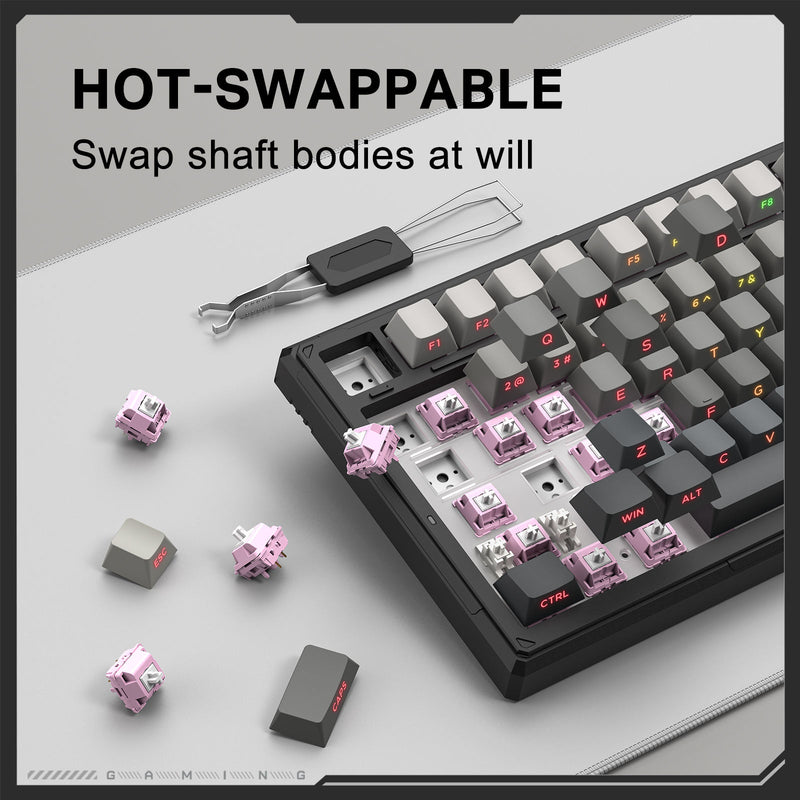 Onikuma G83 83-Key RGB Tri-Mode Hot-Swappable Mechanical Keyboard 