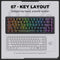 Onikuma G67 67-Key RGB Wired Hot-Swappable Mechanical Keyboard
