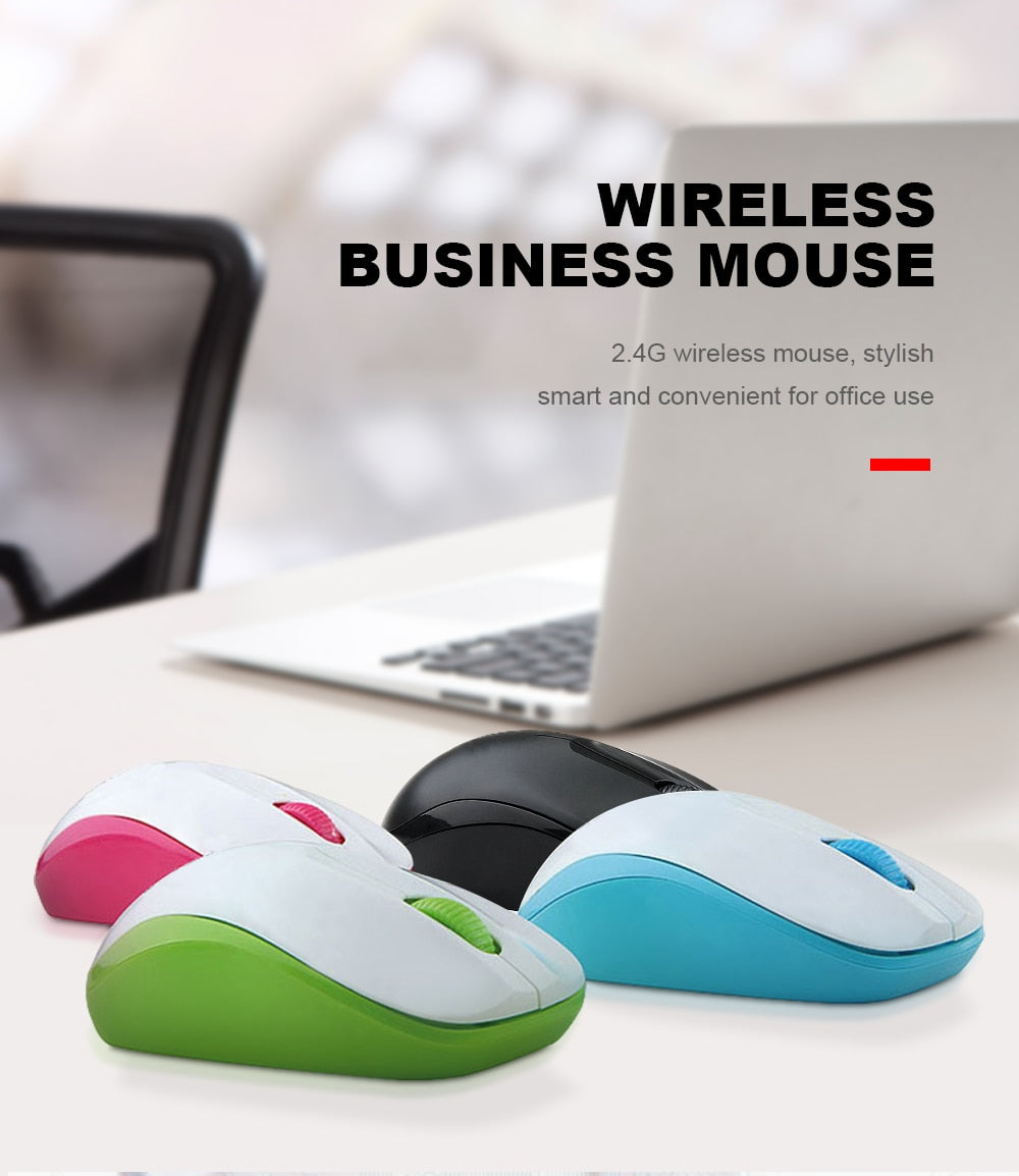 E-Yooso E-1060 Wireless Optical Mouse (White/Red)