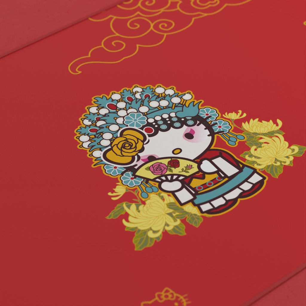 Opera Singer Hello Kitty Akko Hello Kitty 5108S Peking Opera A Mousepad