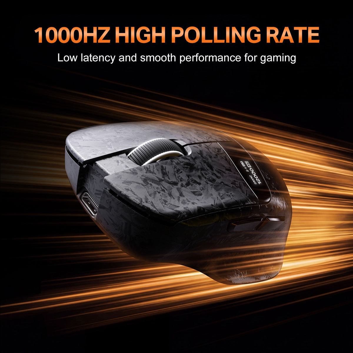 Onikuma DM08 Tri-Mode RGB Wireless Gaming Mouse (Black)