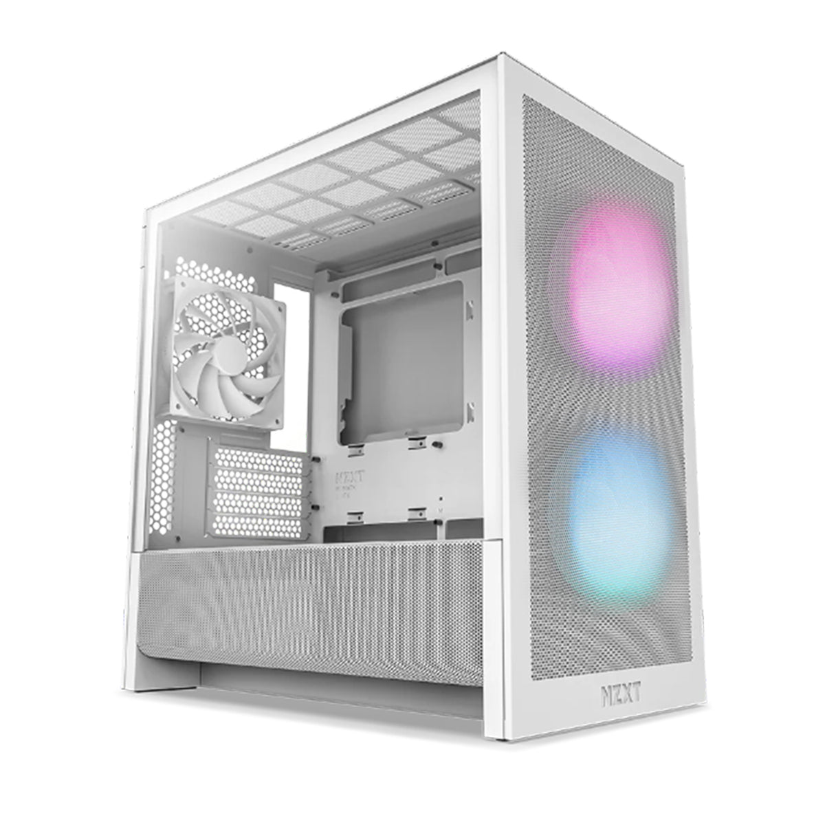 NZXT H3 Flow Micro-ATX Airflow PC Case with RGB Fans