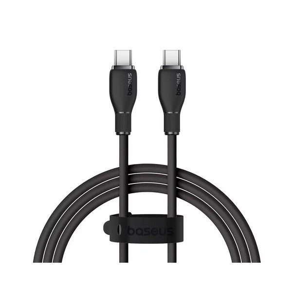 Baseus Pudding Series Fast Charging Cable Type-C to Type-C 100W (Cluster Black) (1.2M, 2M) (P10355702111-00, P10355702111-01)