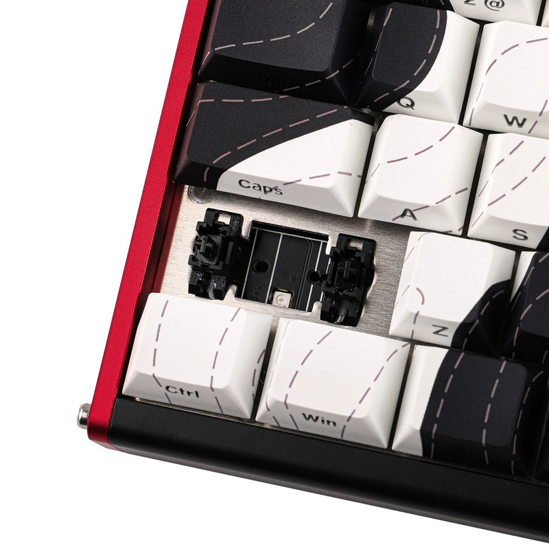 Ajazz ALUX68 Max RGB Wired 68-Keys Aluminum CNC Case Hot-Swappable Mechanical Keyboard