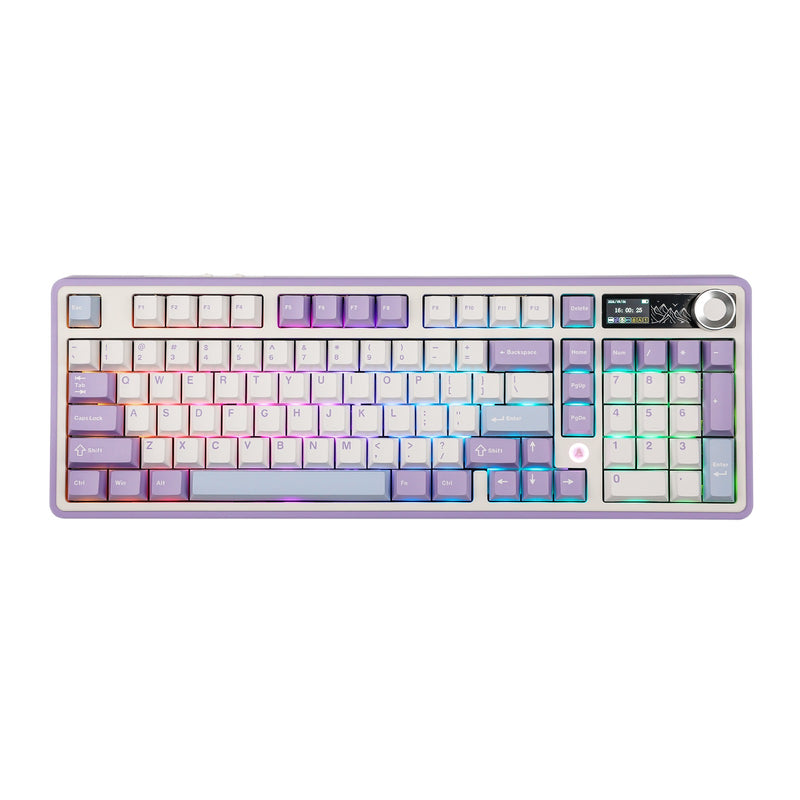 Ajazz AK980 RGB Tri-Mode 98% 97-Keys Gasket-Mounted Hot-Swappable Mechanical Keyboard