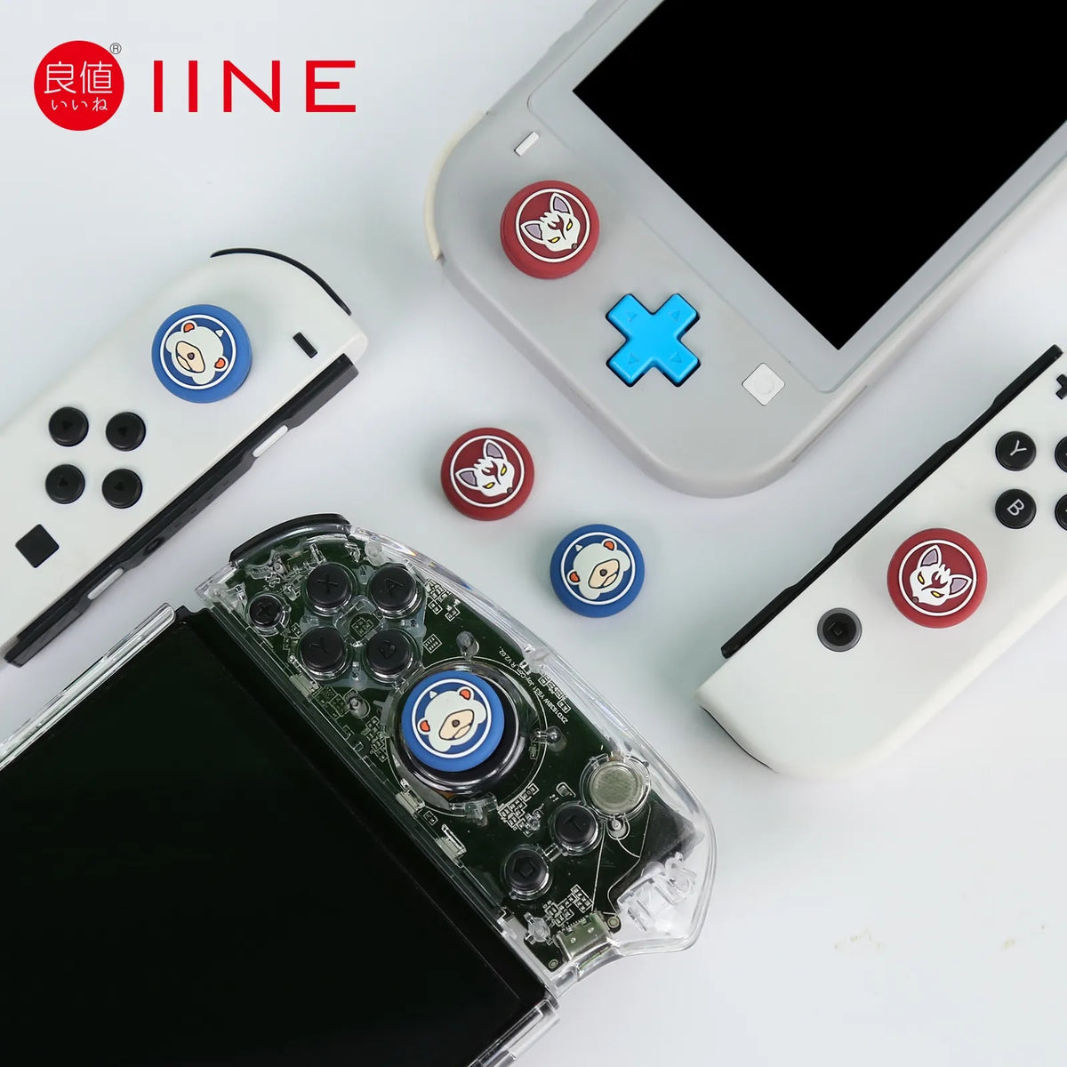 IINE Joy-Con Thumb Grip Caps (Pokemon Arceus) (L603)