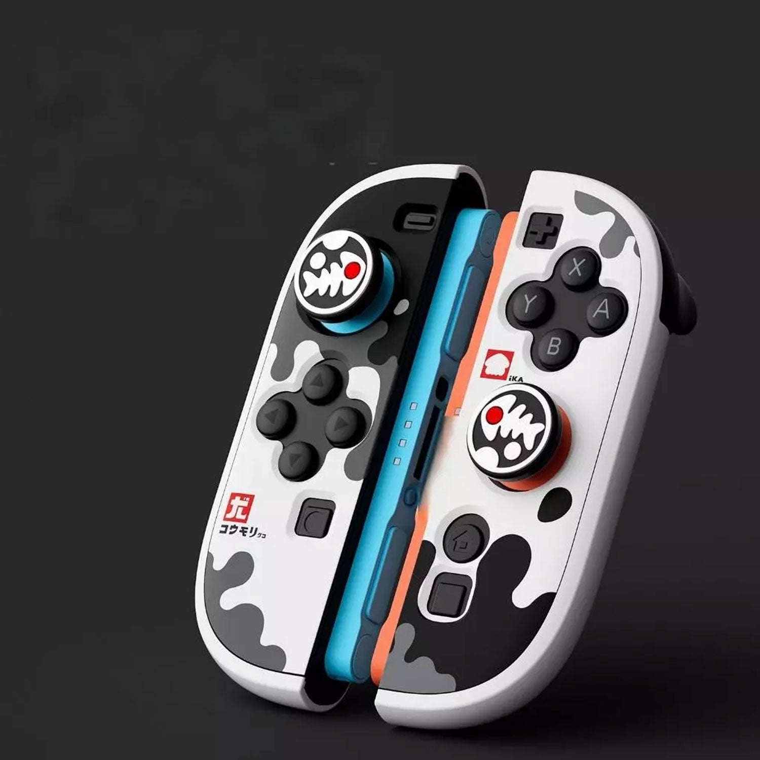 IINE Protective Case Set for Nintendo Switch OLED (Ink White Splash) (L1288)