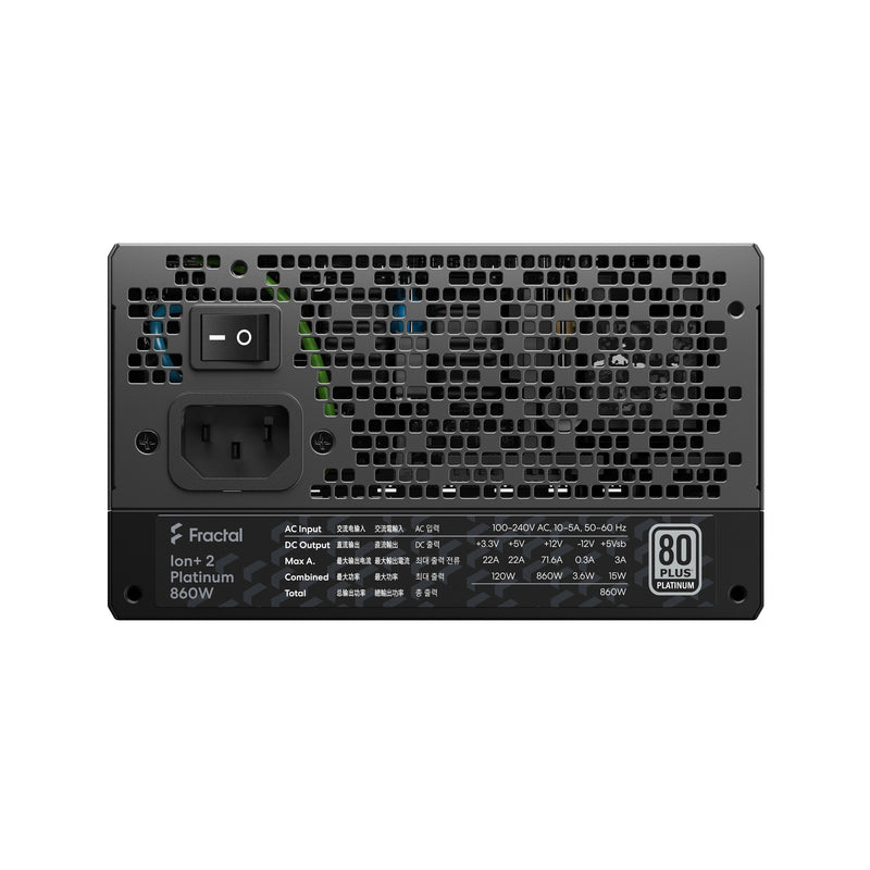 Fractal Design Ion+ 2 Platinum 860W Fully Modular Power Supply (FD-P-IA2P-860)