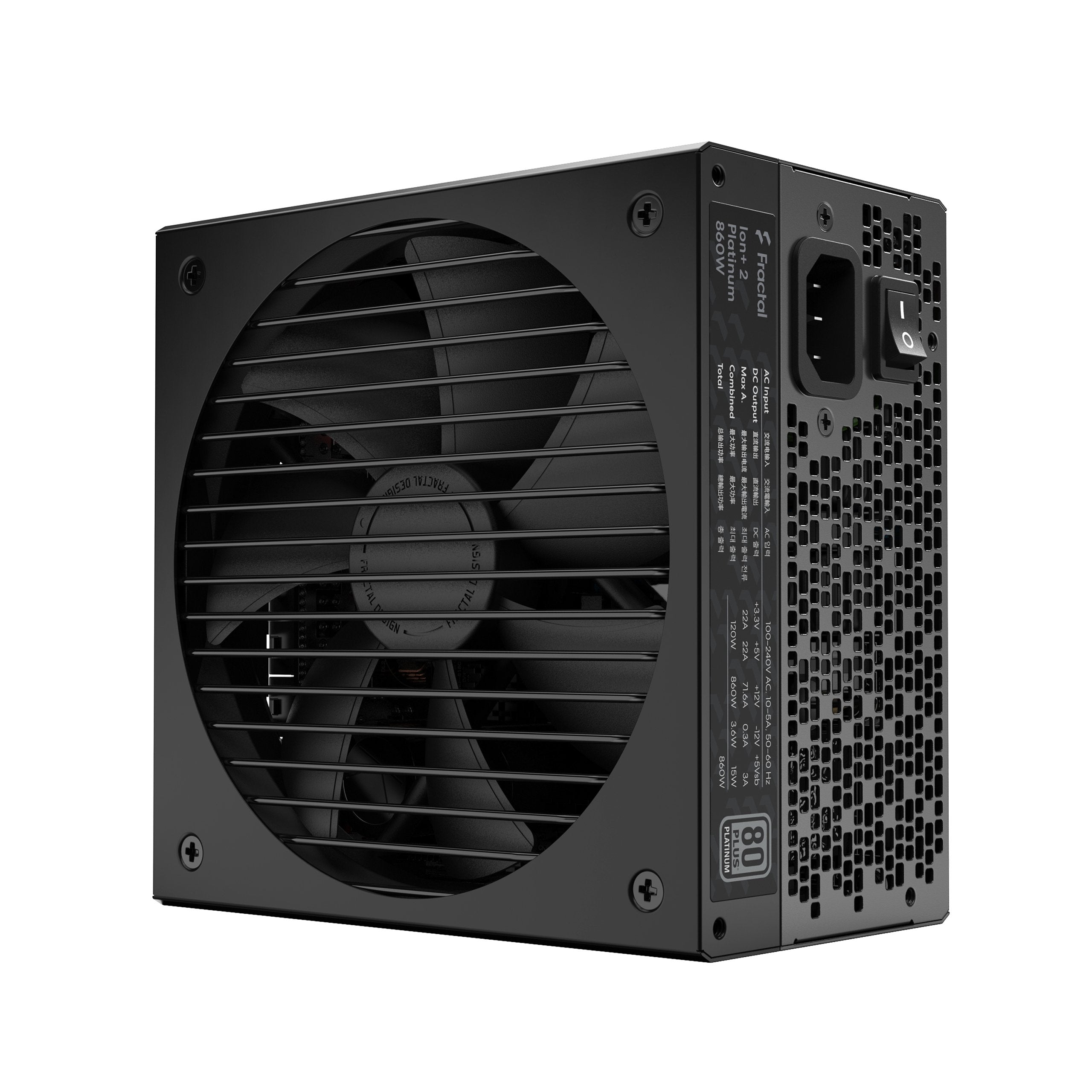 Fractal Design Ion+ 2 Platinum 860W Fully Modular Power Supply (FD-P-IA2P-860)