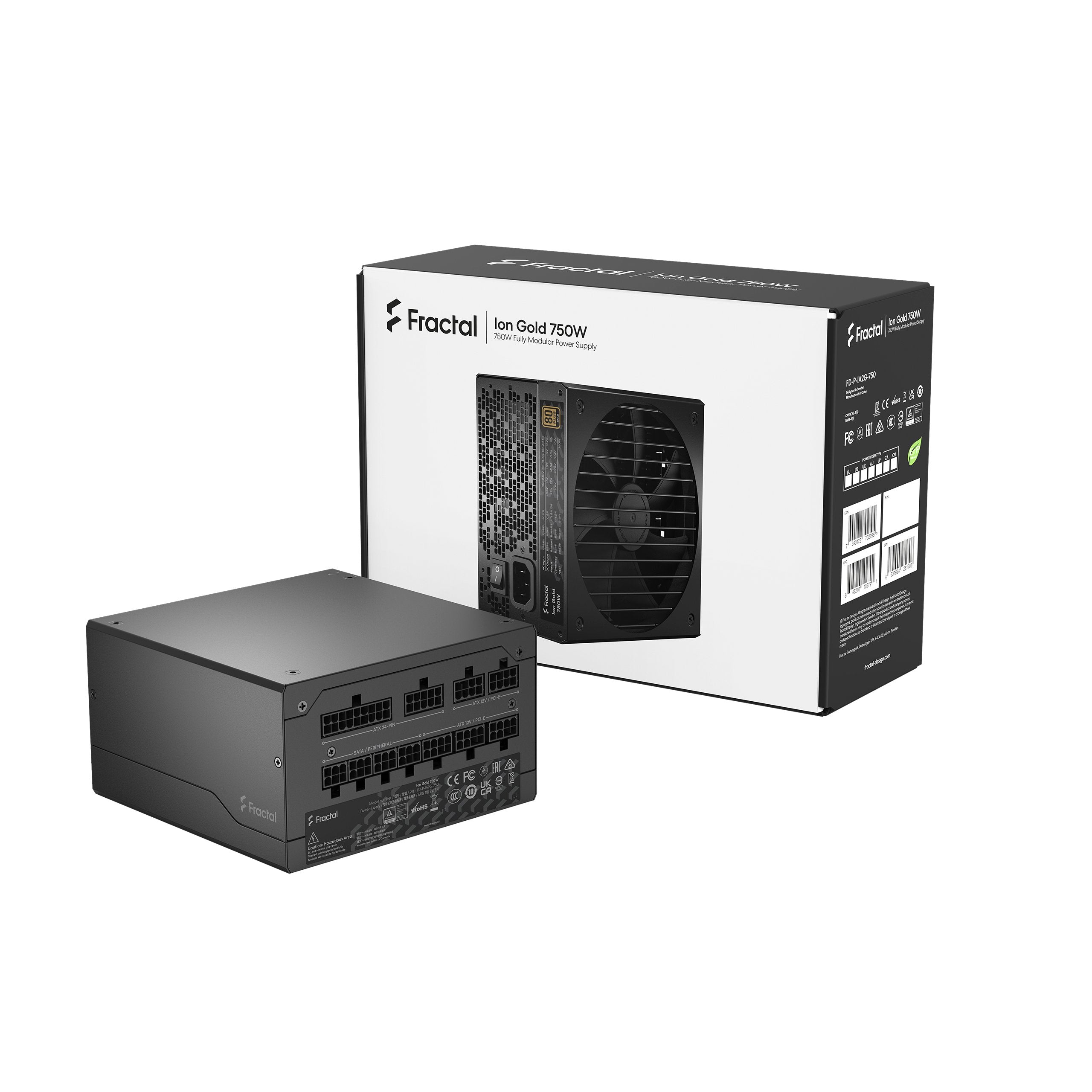Fractal Design Ion Gold 750W Fully Modular Power Supply (FD-P-IA2G-750)