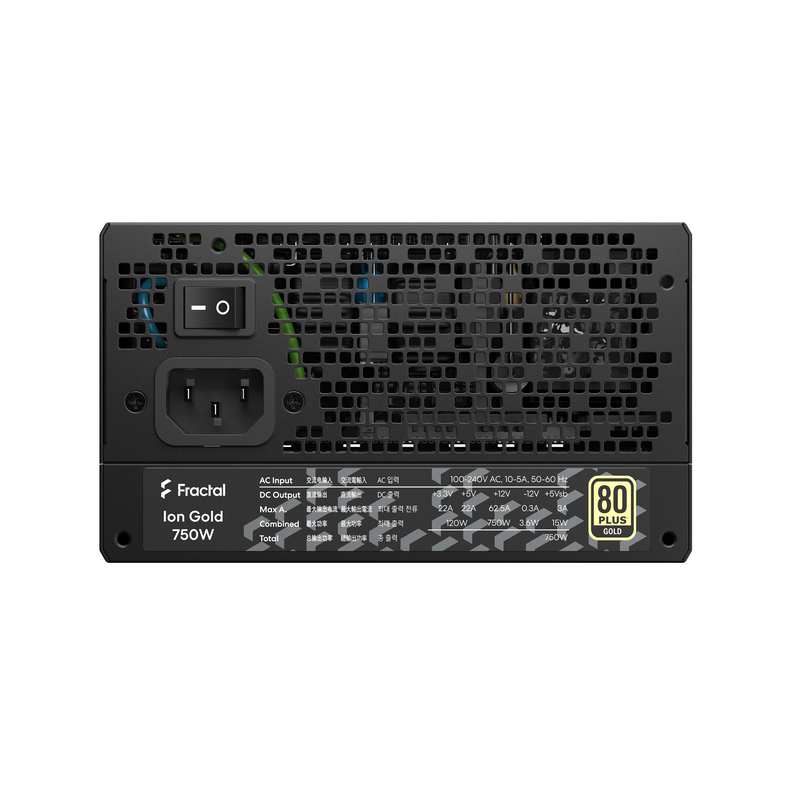 Fractal Design Ion Gold 750W Fully Modular Power Supply (FD-P-IA2G-750)