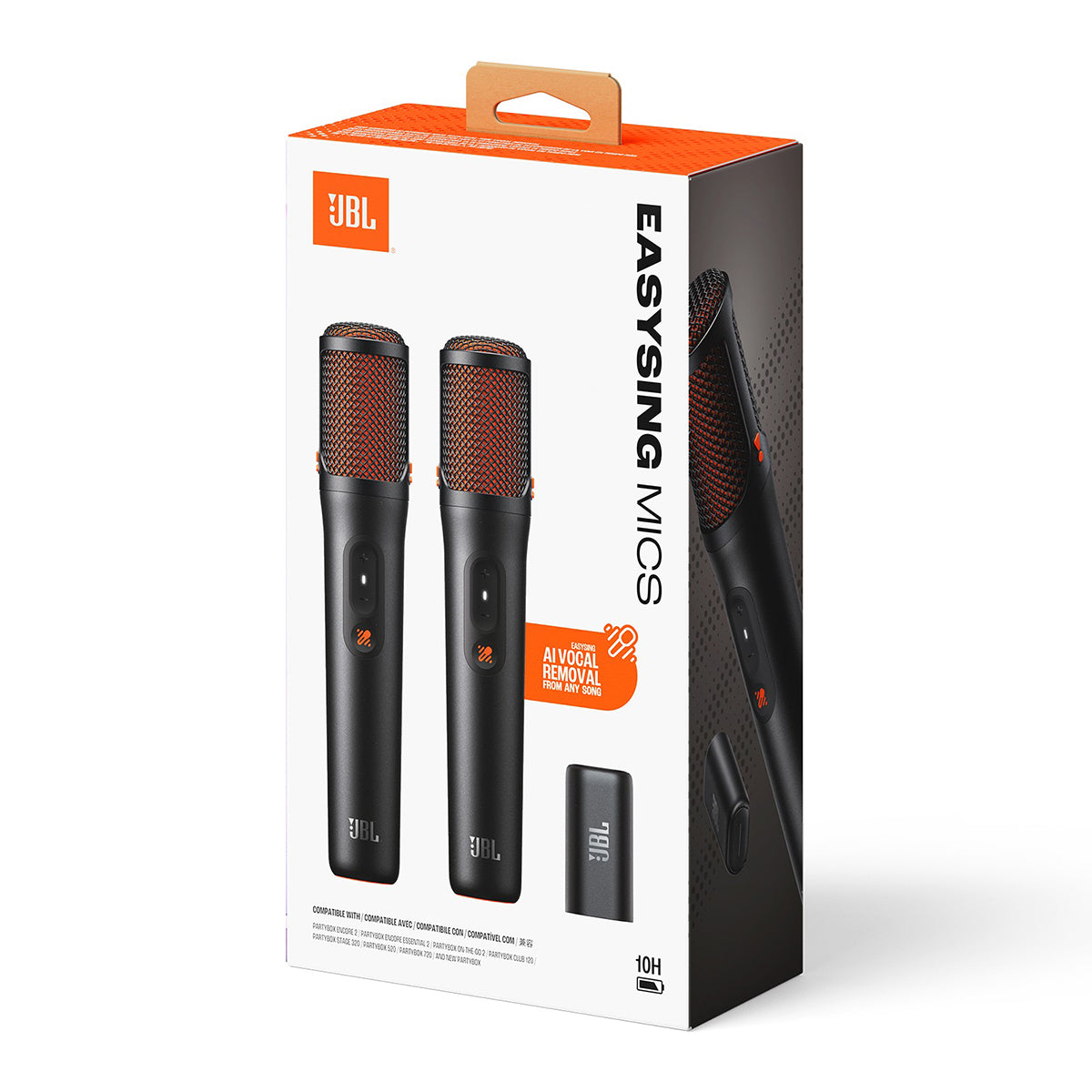 JBL EasySing Mics - 2 Wireless AI-Powered