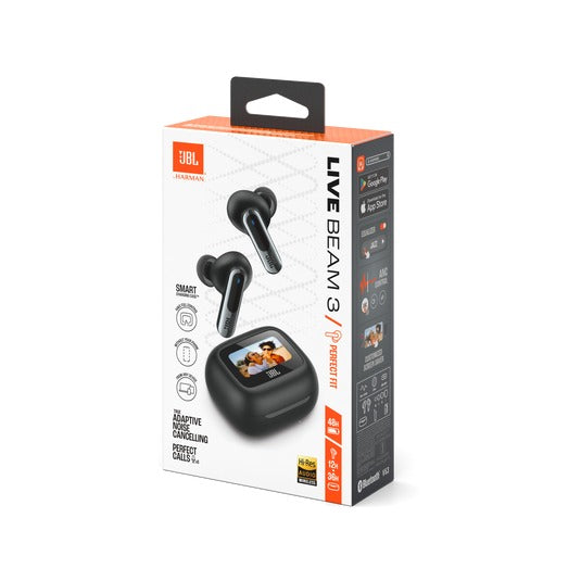 JBL Live Beam 3 True Wireless Noise Cancelling Closed-Stick Earbuds