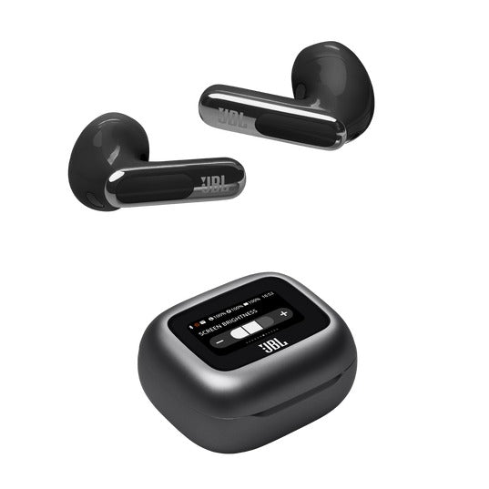 JBL Live Flex 3 True Wireless Noise-Cancelling Earbuds with Open-Stick Design & Smart Charging Case