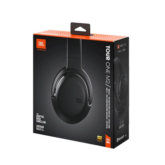 JBL Tour One M2 True Adaptive Noise Cancelling Over-Ear Wireless Headphones (Black)