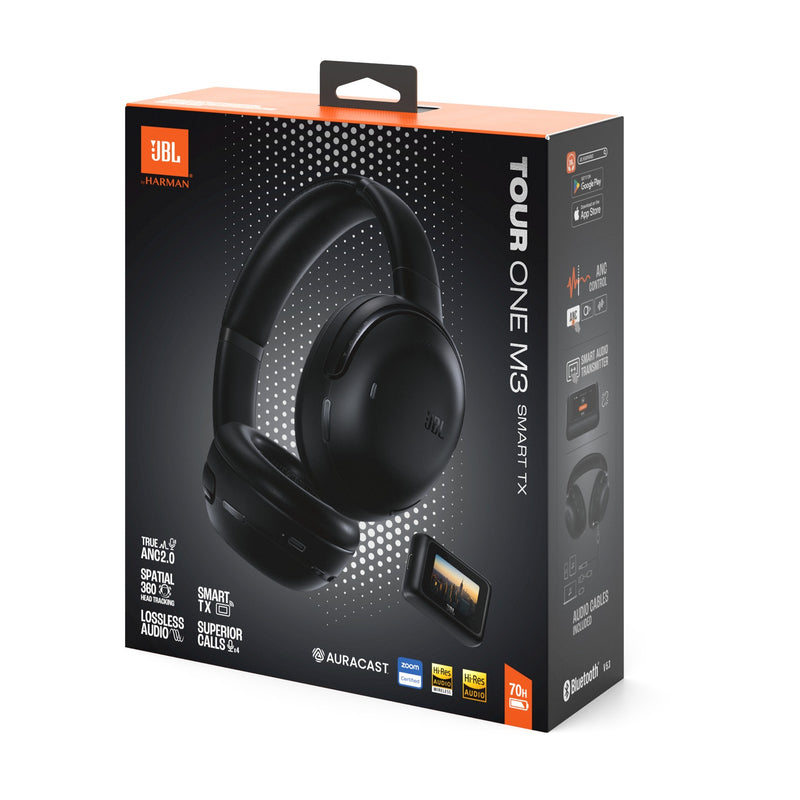 JBL Tour One M3 Smart TX Wireless Over-Ear Noise Cancelling Headphone (Black, Blue, Latte)