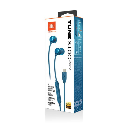 JBL Tune 310C USB-C Wired Hi-Res In-Ear Headphones