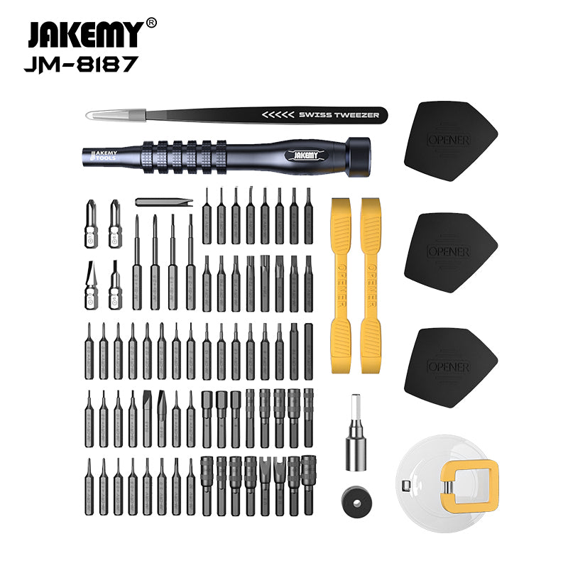 Jakemy 83-in-1 Precision Screwdriver Set with Aluminum Alloy Handle (JM-8187)