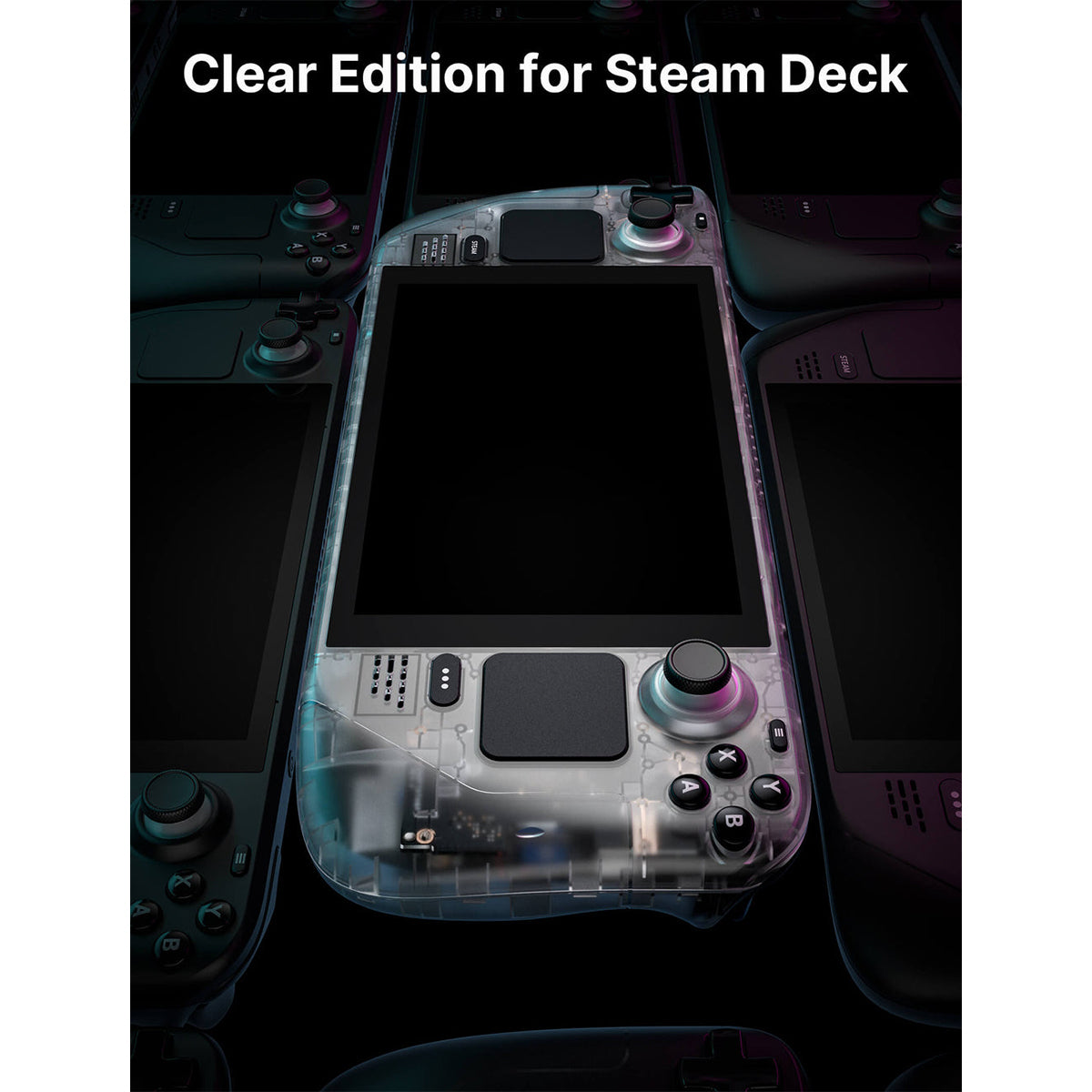 JSAUX Transparent Front Cover for Steam Deck (PC0108)