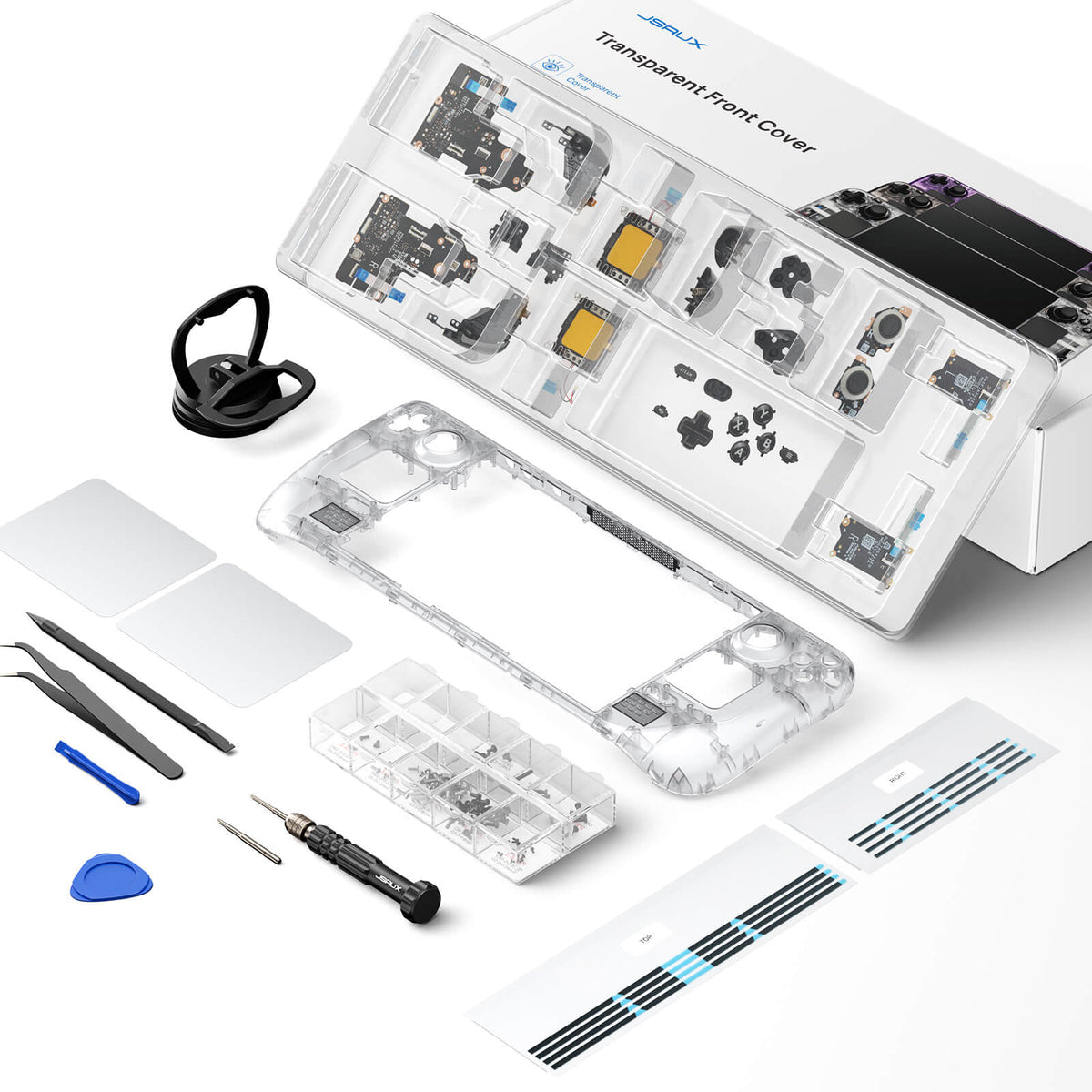 JSAUX Transparent Front Cover for Steam Deck (PC0108)