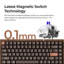 Keychron K2 HE 75% Wireless Hot-Swappable RGB Magnetic Switch Custom Keyboard - All-Wood