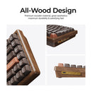 Keychron K2 HE 75% Wireless Hot-Swappable RGB Magnetic Switch Custom Keyboard - All-Wood