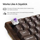Keychron K2 HE 75% Wireless Hot-Swappable RGB Magnetic Switch Custom Keyboard - All-Wood
