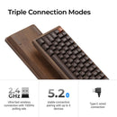 Keychron K2 HE 75% Wireless Hot-Swappable RGB Magnetic Switch Custom Keyboard - All-Wood