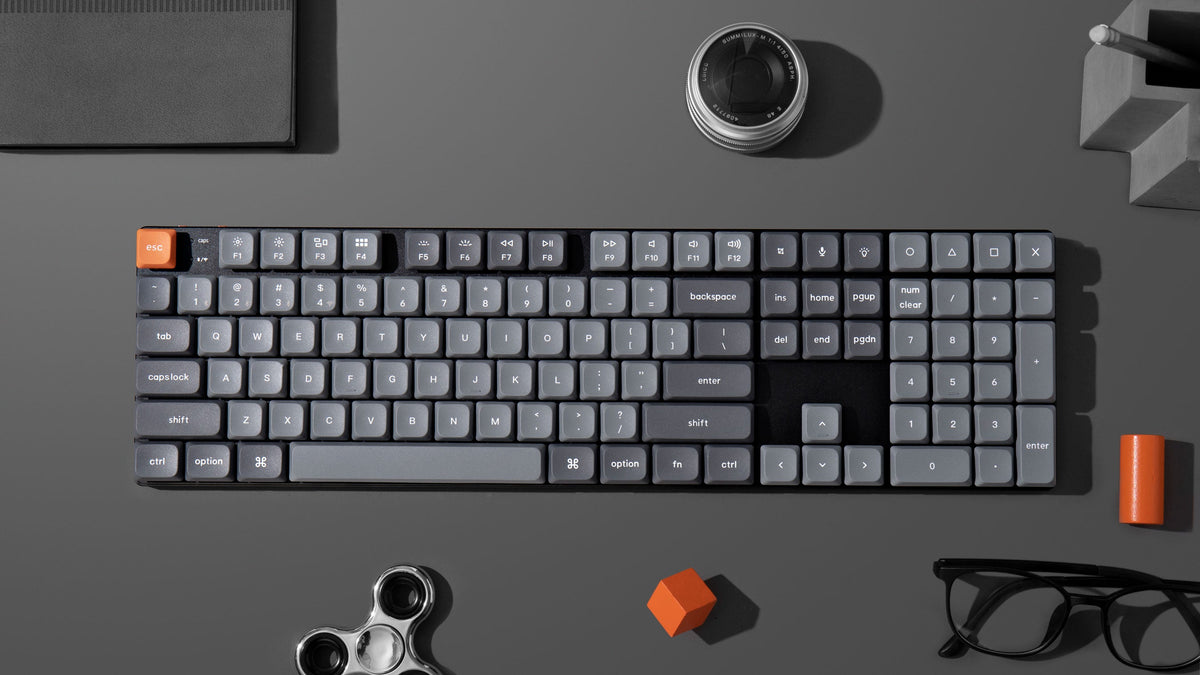 Keychron K5 Max QMK/VIA RGB Backlit Full Size Wireless Custom Mechanical Keyboard (Low Profile Gateron Mechanical Brown Switch) (K5M-B3)
