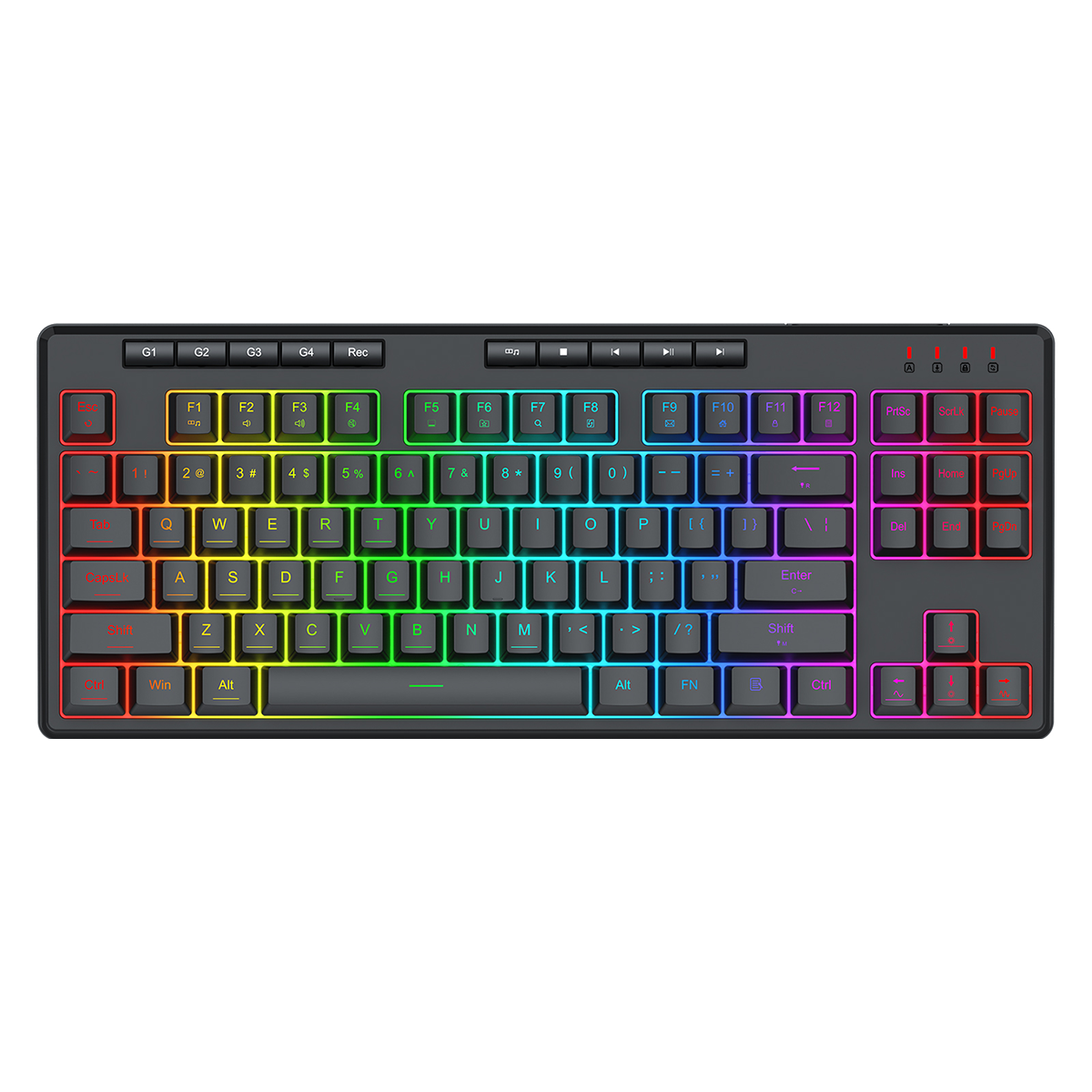 Redragon K516 Shiva RGB TKL 87-Keys Wired Backlit Gaming Keyboard
