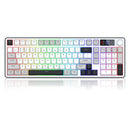 Redragon Aria Pro K527WGL Tri-Mode Ultra-Quiet Membrane RGB Keyboard with LCD Display & Knob Control