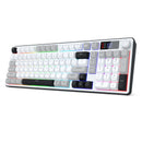 Redragon Aria Pro K527WGL Tri-Mode Ultra-Quiet Membrane RGB Keyboard with LCD Display & Knob Control