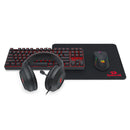 Redragon K552-BB-3 Keyboard/Headset/Mouse/Mouse Pad 4-in-1 Combo