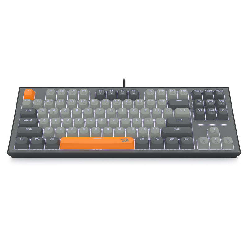 Redragon K611-GGO Bes Wired USB Mechanical Gaming Keyboard (RPC Linear Switch) (Grey/Orange)