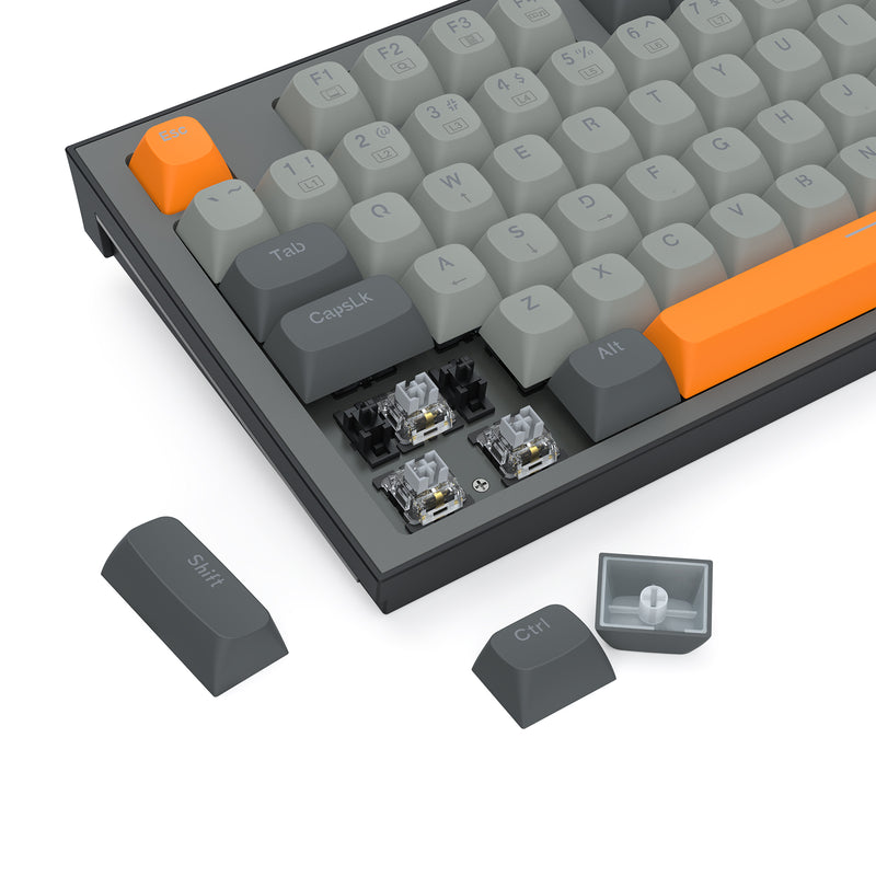 Redragon K611-GGO Bes Wired USB Mechanical Gaming Keyboard (RPC Linear Switch) (Grey/Orange)