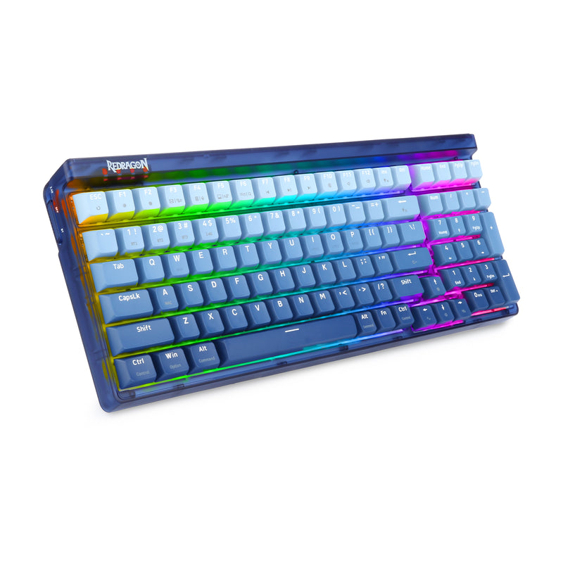 Redragon Garen Pro 100-Keys Hot-Swappable RGB Wireless Mechanical Keyboard