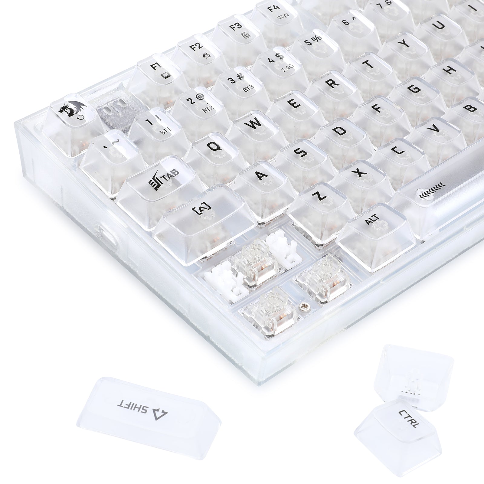 Redragon Irelia Pro K658 RGB Tri-Mode 94-Key Hot-Swappable Wireless Mechanical Keyboard
