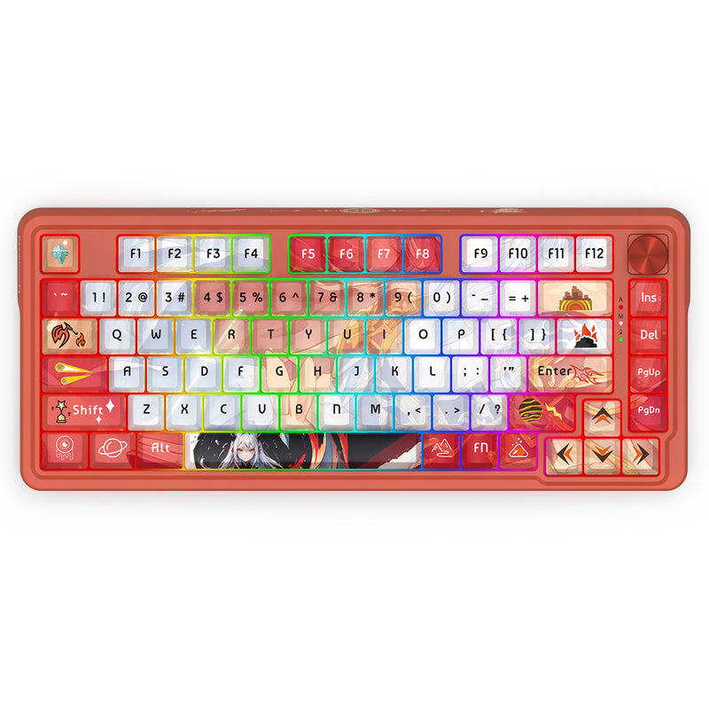 Redragon K673AK Ucal Pro Anime Ed. RGB Wireless 75% Hot-Swappable Gasket Mechanical Keyboard