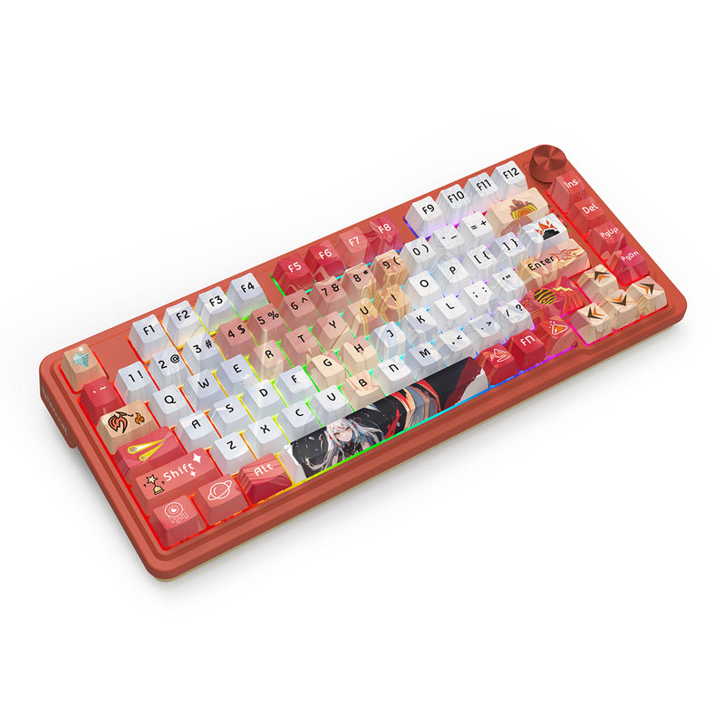 Redragon K673AK Ucal Pro Anime Ed. RGB Wireless 75% Hot-Swappable Gasket Mechanical Keyboard