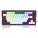 Redragon K673WB Ucal Max RGB Wireless 75% Hot-Swappable Gasket Mechanical Keyboard with Knob (Mint Mambo Switch) (White/Black) (K673WB-RGB-MAX)