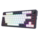 Redragon K673WB Ucal Max RGB Wireless 75% Hot-Swappable Gasket Mechanical Keyboard with Knob (Mint Mambo Switch) (White/Black) (K673WB-RGB-MAX)