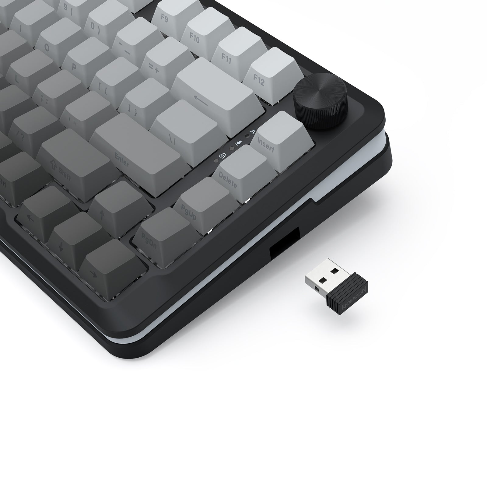 Redragon Cyrus Pro K681SP RGB Wireless 75% Hot-Swappable Gasket Mechanical Keyboard with Knob
