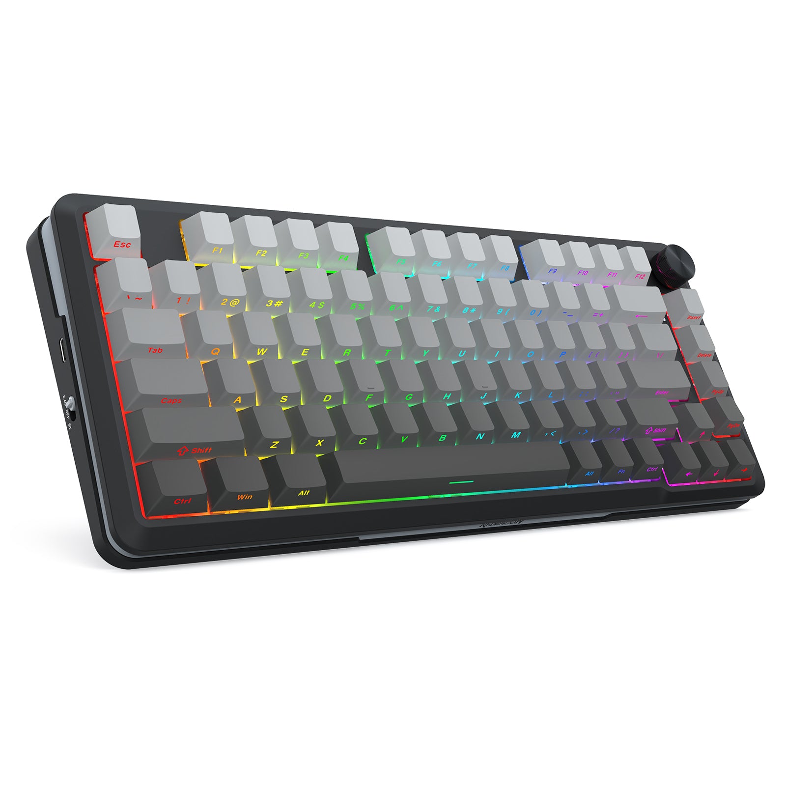Redragon Cyrus Pro K681SP RGB Wireless 75% Hot-Swappable Gasket Mechanical Keyboard with Knob
