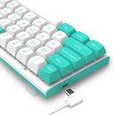 Redragon K683WB-RGB Fidd 8k Wired Rapid Trigger Magnetic Switch Keyboard (AQUA/WHITE)