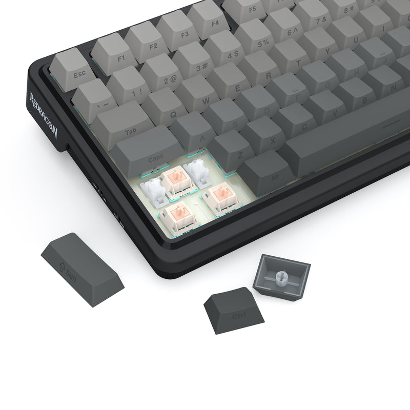 Redragon Eisa Pro 3 Modes 98-Key Hot-Swappable RGB Mechanical Keyboard - Gradient Gray | DataBlitz