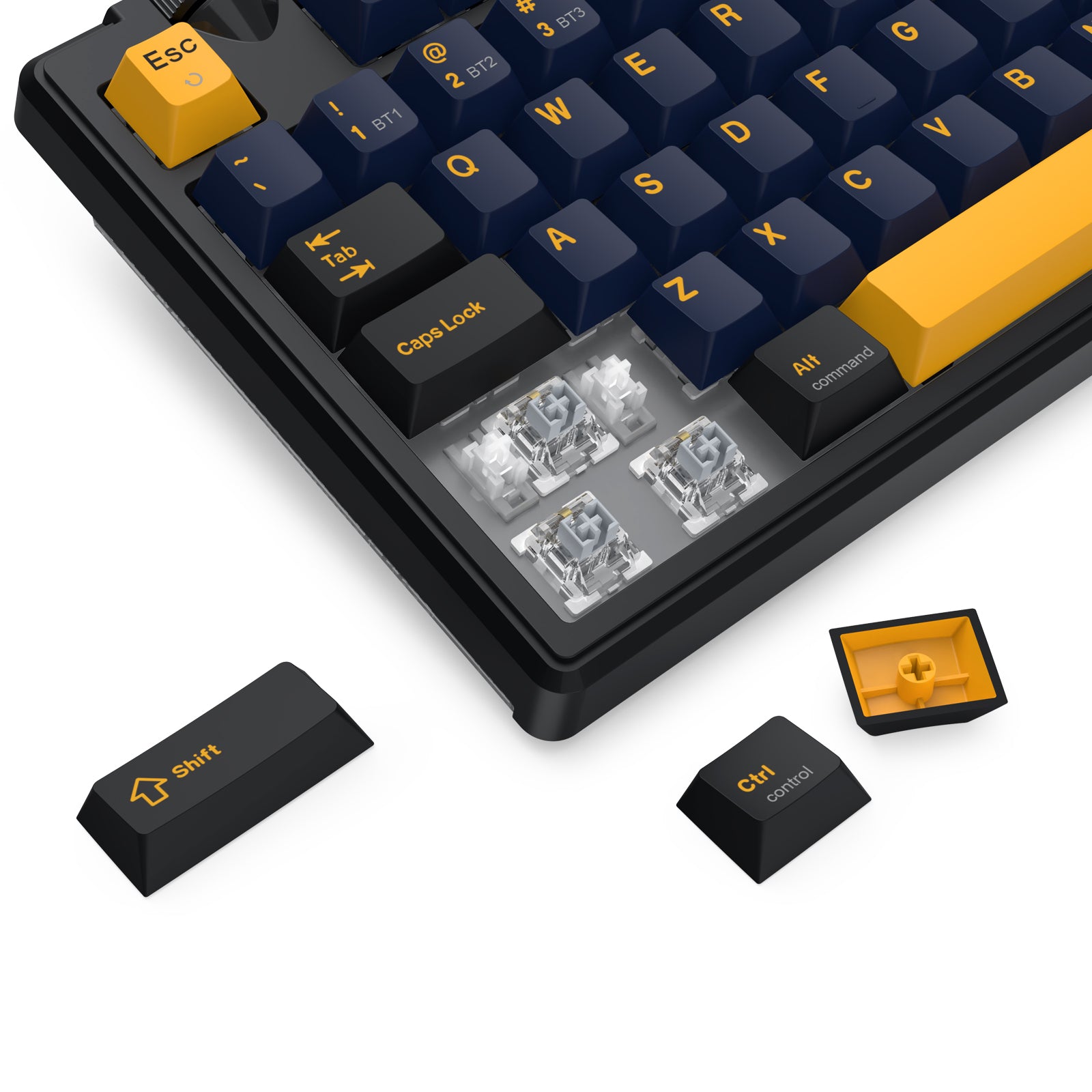 Redragon Cyclone Pro K716 RGB Hot-Swappable Gasket Mounted TKL Horizontal Knob Mechanical Keyboard