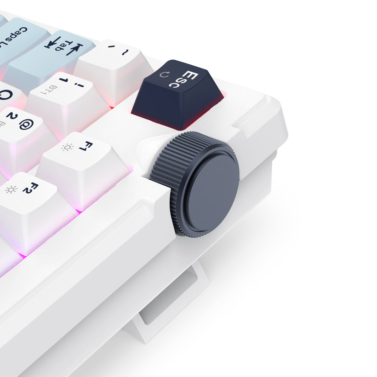 Redragon Cyclone Pro K716 RGB Hot-Swappable Gasket Mounted TKL Horizontal Knob Mechanical Keyboard