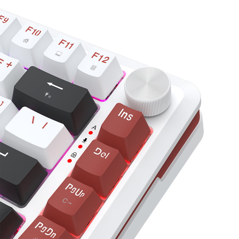 Redragon Stormhunter Wired 81+1 Keys Rapid Trigger Mechanical Magnetic Switch Keyboard (White)