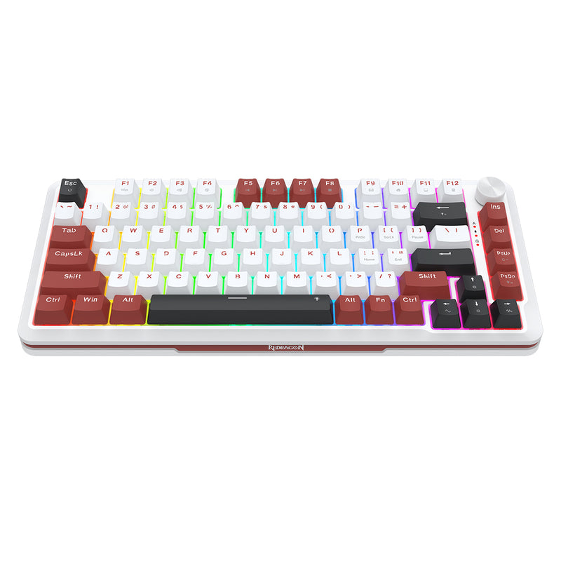 Redragon Stormhunter Wired 81+1 Keys Rapid Trigger Mechanical Magnetic Switch Keyboard (White)