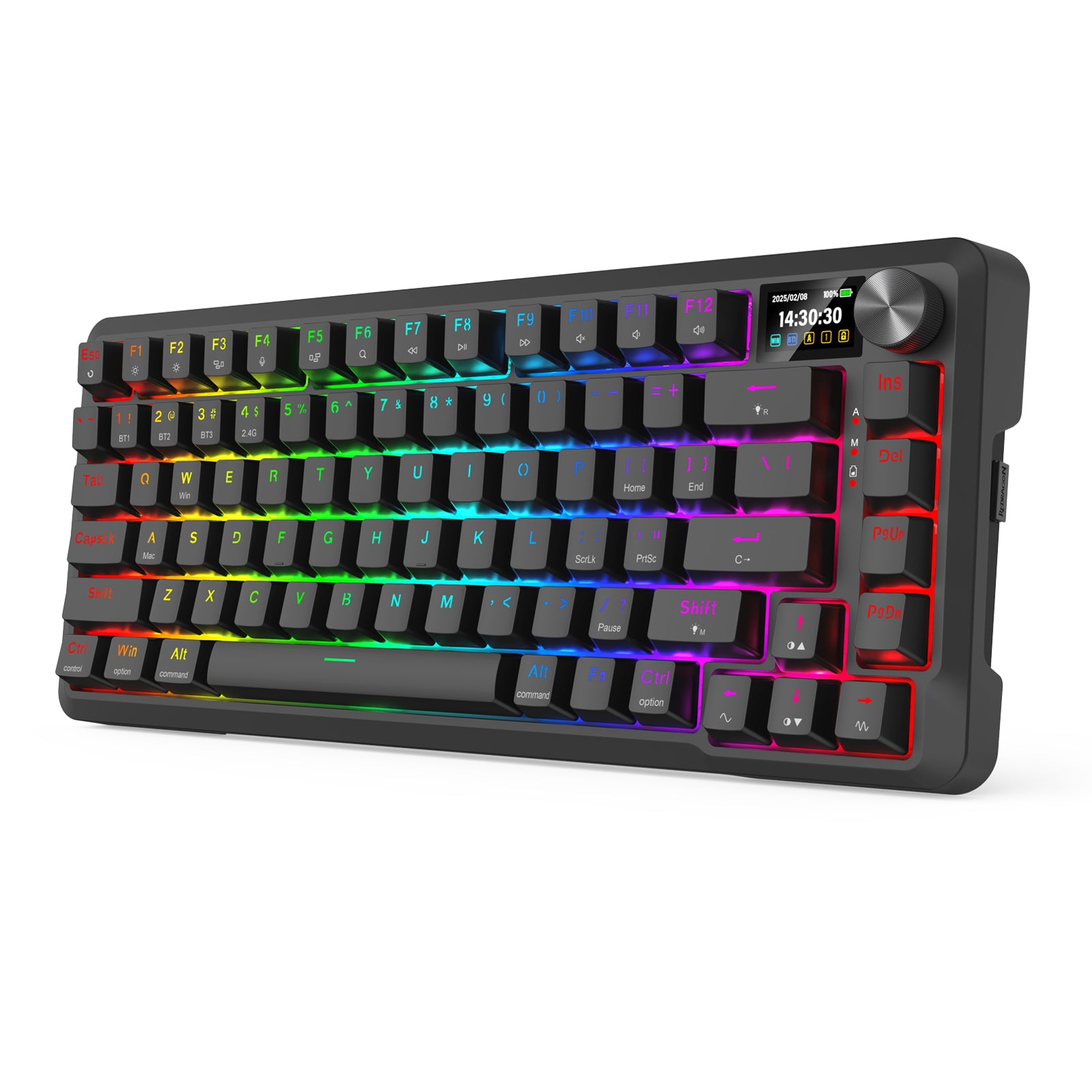 Redragon Behemoth K724-RGB-PRO Mechanical Keyboard with LCD Screen